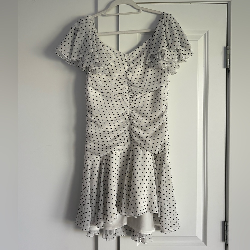 Bardot asymmetrical dress